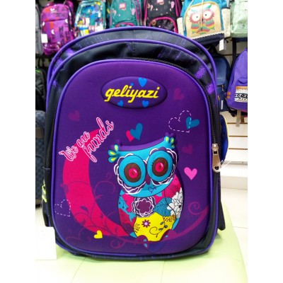 Школьный ранец "Сова" фиолетовый